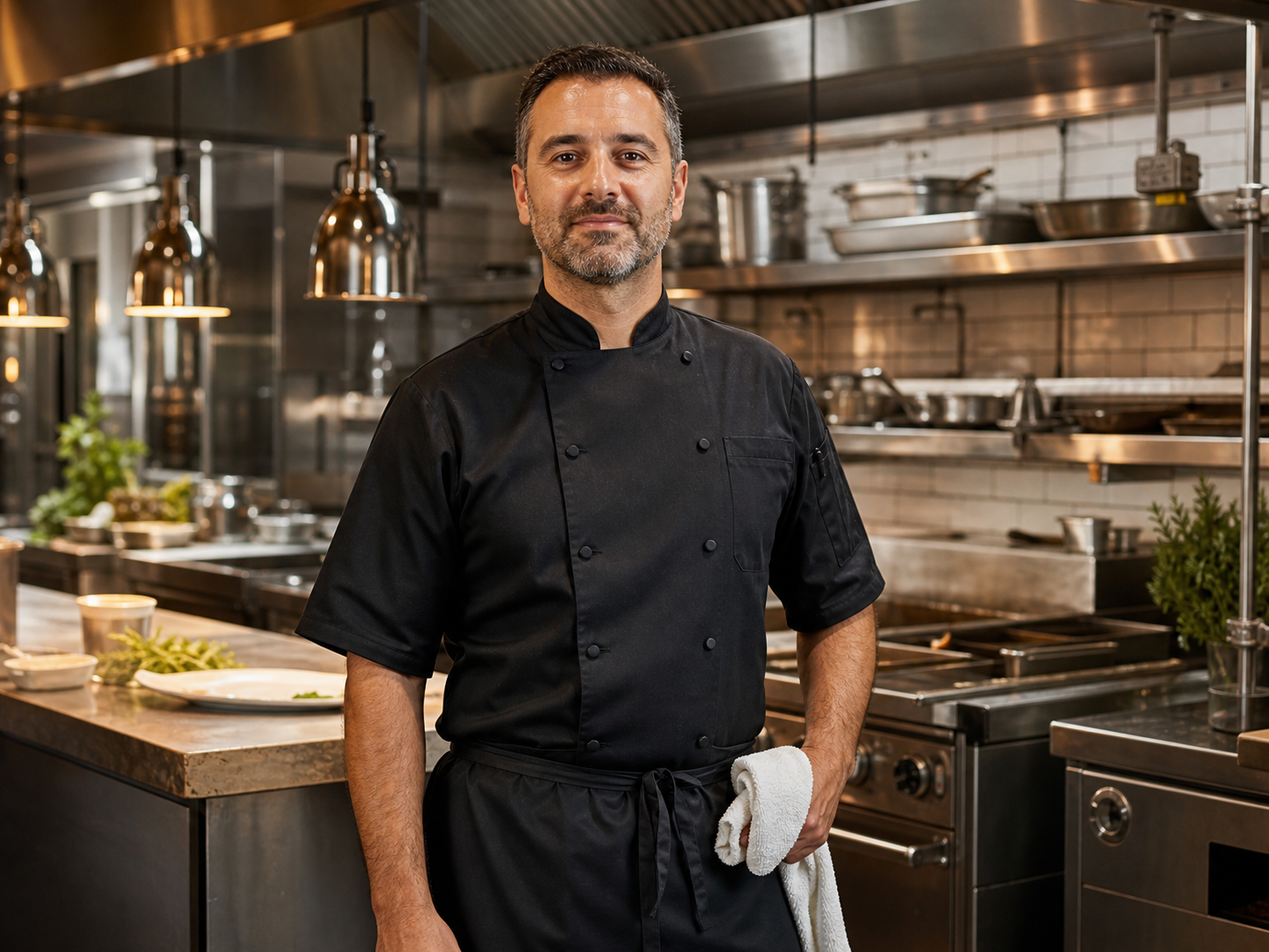 Marco Rivera, Executive Chef, recommending Hiwell work shoes